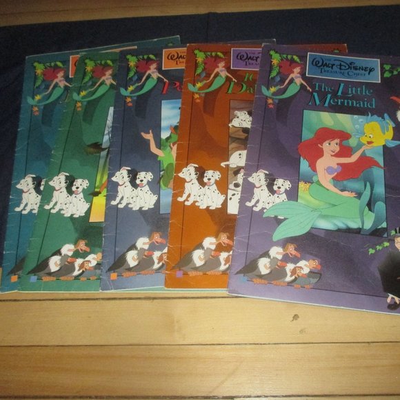 The Walt Disney Treasure Chest 1991 Set of 5 Oversized Story Books Vintage - Picture 13 of 14